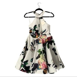 Luxxel Floral and Butterfly Print Dress